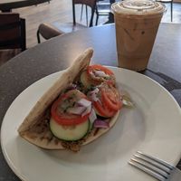 Vegan gyro at Brewed Awakenings in Appleton