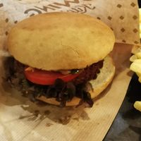 A classic burger at Swing Kitchen - Laupenstraße in Bern