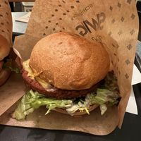 Vegan truffle burger  at Swing Kitchen - Laupenstraße in Bern