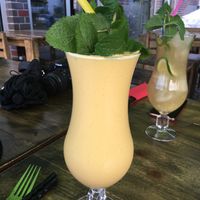 mango coconut drink at Unami in Teltow