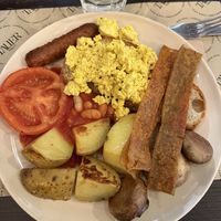 Vegan English breakfastt  at Tauer in Turin
