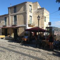 Extra space outside with amazing view at Gelateria Sicoli in Amantea