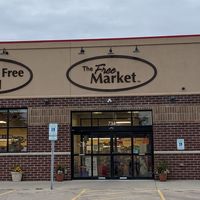 Outside the store at The Free Market in Appleton