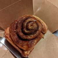 Vegan cinnamon roll at Izz Cafe in Cork