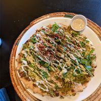 Falafel on flat bread at Izz Cafe in Cork