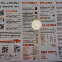 Menu as of June 2024 at Izz Cafe in Cork