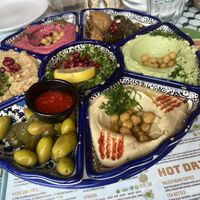 Hummus platter   at Izz Cafe in Cork