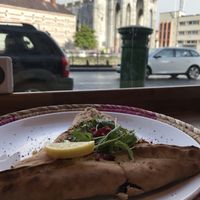 Nice view with a delicious dish at Izz Cafe in Cork