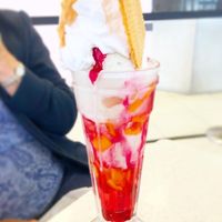 Knickerbocker glory at Minchella & Co - Sea Road in South Shields