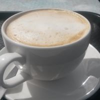 Decaf soya cappuccino  at Minchella & Co - Sea Road in South Shields