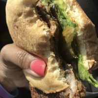 Black and Blue burger   at Tasty Harmony in Fort Collins