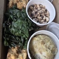 Kentucky Fried Freedom: you can see the bland from here (expect the mashed potatoes; they were good)  at Tasty Harmony in Fort Collins