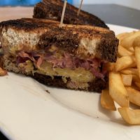 Reuben and fries.  at Tasty Harmony in Fort Collins