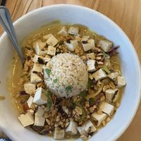 Coconut curryy  at Tasty Harmony in Fort Collins