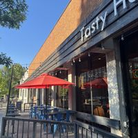 Outdoor seating  at Tasty Harmony in Fort Collins