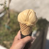Tangerine sorbet at I Scream  in Kefalonia