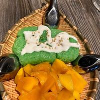 Sticky rice with mango at Laos in Town in Washington