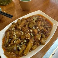 Braised eggplant, sooo good!   at A Lotus on the Water 清水荷花 - 文殊坊店 in Chengdu