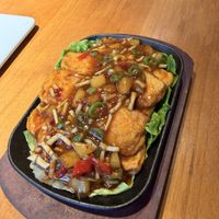 Braised tofu  at A Lotus on the Water 清水荷花 - 文殊坊店 in Chengdu