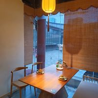 Sit in these lovely little booths at A Lotus on the Water 清水荷花 - 文殊坊店 in Chengdu