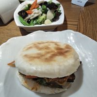 Spicy veg sandwich at A Lotus on the Water 清水荷花 - 文殊坊店 in Chengdu