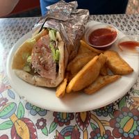 Falafel wrap  at Ali Baba in San Juan