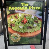 Avocado Vegan Pizza!  at Urth Caffe in Los Angeles