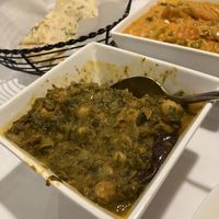 Chana saag and vegetable korma    at Chicago Curry House in Chicago