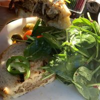 Vegan Patty Melt Panini  at Urth Caffe in Beverly Hills