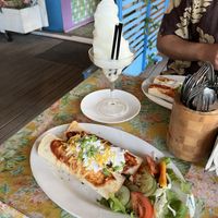 Massive frozen margaritas, poly Mexican enchilada   at La Casita in Rarotonga