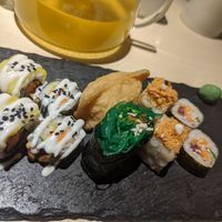 Medium size sushi plate at Kusa Japanese Vegan- Bukit Bintang in Kuala Lumpur