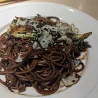 Mushroom noodles (but appeared to only have one mushroom) at Kusa Japanese Vegan- Bukit Bintang in Kuala Lumpur
