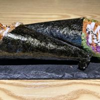 Yasi & Tempura hand rolls  at Kusa Japanese Vegan- Bukit Bintang in Kuala Lumpur