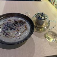 Organic Black Chaco Noodles with the Flower Tea  at Kusa Japanese Vegan- Bukit Bintang in Kuala Lumpur