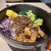 Black pepper tofu bowl - it was ok, but I feel you can get that in Europe so I wanted a bit more Asian and will stick to the other dishes next time   at Kusa Japanese Vegan- Bukit Bintang in Kuala Lumpur