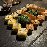 Sushi Sampler of 20 pieces. Great for two people to share   #Veganuary at Kusa Japanese Vegan- Bukit Bintang in Kuala Lumpur