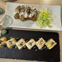 Potato Wedges & Mango Sushi at Kusa Japanese Vegan- Bukit Bintang in Kuala Lumpur