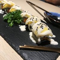 Mango sushi at Kusa Japanese Vegan- Bukit Bintang in Kuala Lumpur