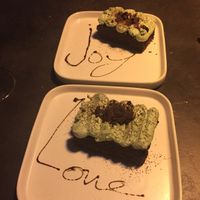 Green tea cake dessert at Kusa Japanese Vegan- Bukit Bintang in Kuala Lumpur