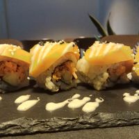 Fresh seasonal mango rolls at Kusa Japanese Vegan- Bukit Bintang in Kuala Lumpur