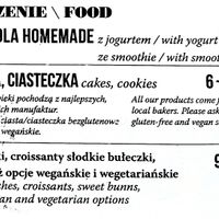 Food menu, July 2021 at Drukarnia in Gdansk