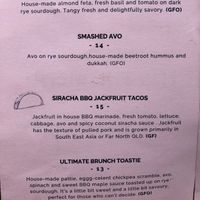 Menu at Hay Gurl in Indooroopilly