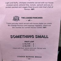 Menu at Hay Gurl in Indooroopilly