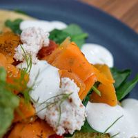 Smoked carrot 'salmon' at Hay Gurl in Indooroopilly