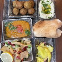 Mixed mezze platter   at Damascena Coffee House - Temple Row in Birmingham