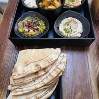 4 flatbreads - order separately (to save on food waste - pretty cool!)   at Damascena Coffee House - Temple Row in Birmingham