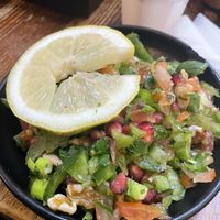 Zingy Turkish salad  at Damascena Coffee House - Temple Row in Birmingham