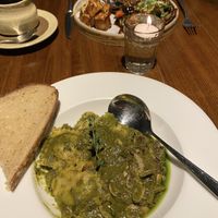 Mushroom ravioli   at Zen Cafe in Mumbai