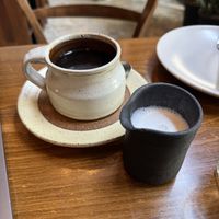 Chai with almond milk (on side)  at Zen Cafe in Mumbai
