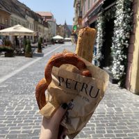 Pretzel and strudel   at Petru in Brasov